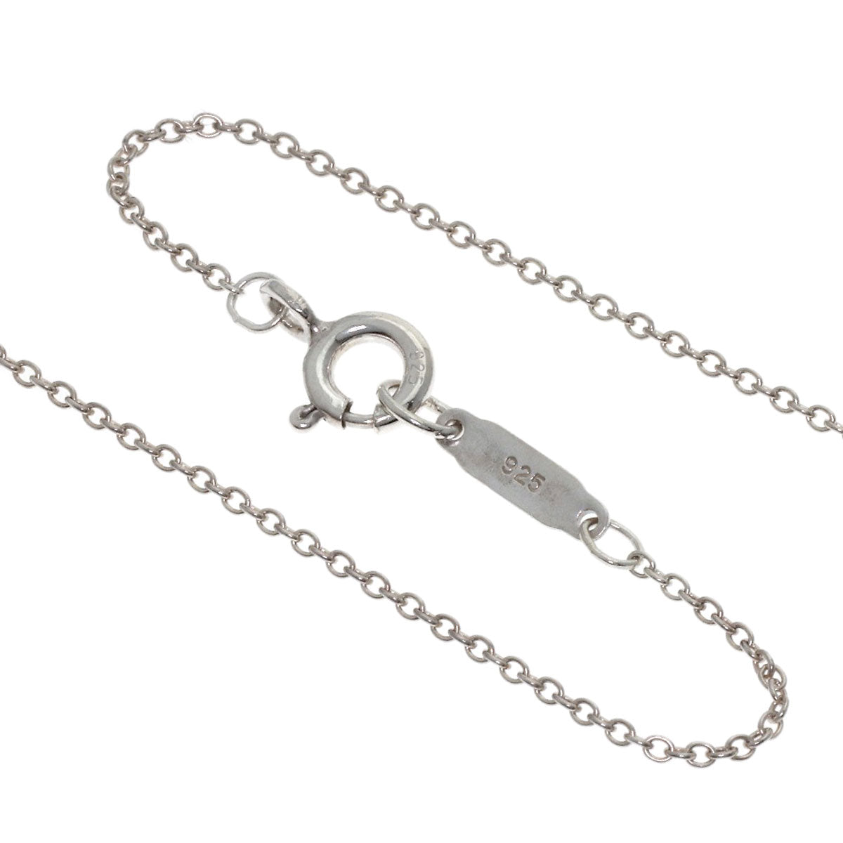 TIFFANY&Co. Love logo Necklace Silver Ladies [Used]