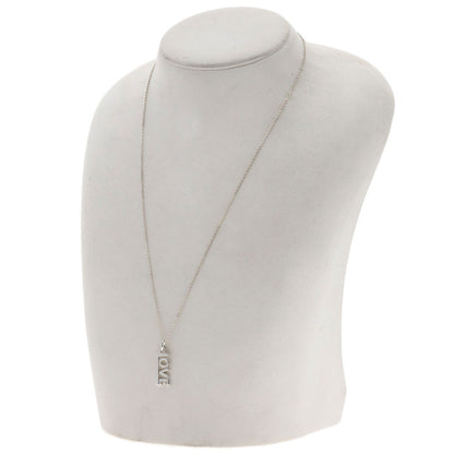TIFFANY&Co. Love logo Necklace Silver Ladies [Used]