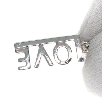 TIFFANY&Co. Love logo Necklace Silver Ladies [Used]