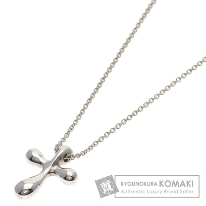 TIFFANY&Co. Small cross Necklace Silver Ladies [Used]
