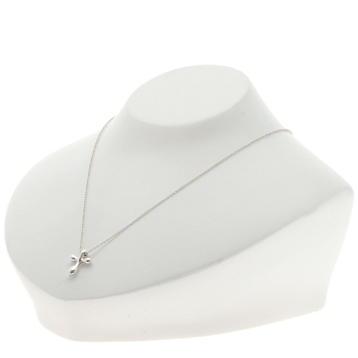 TIFFANY&Co. Small cross Necklace Silver Ladies [Used]
