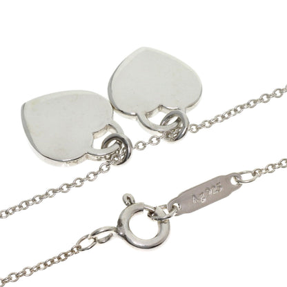 TIFFANY&Co. Double Heart Enamel Necklace Silver Ladies [Used]