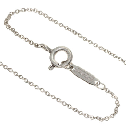 TIFFANY&Co. Double Heart Enamel Necklace Silver Ladies [Used]