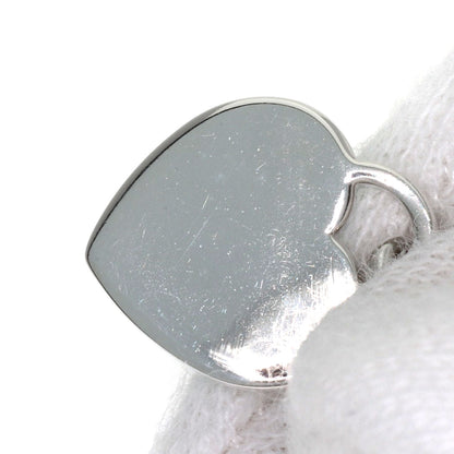 TIFFANY&Co. Double Heart Enamel Necklace Silver Ladies [Used]