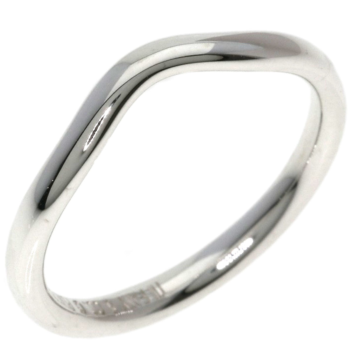 TIFFANY&Co. curve Ring Silver Ladies [Used]