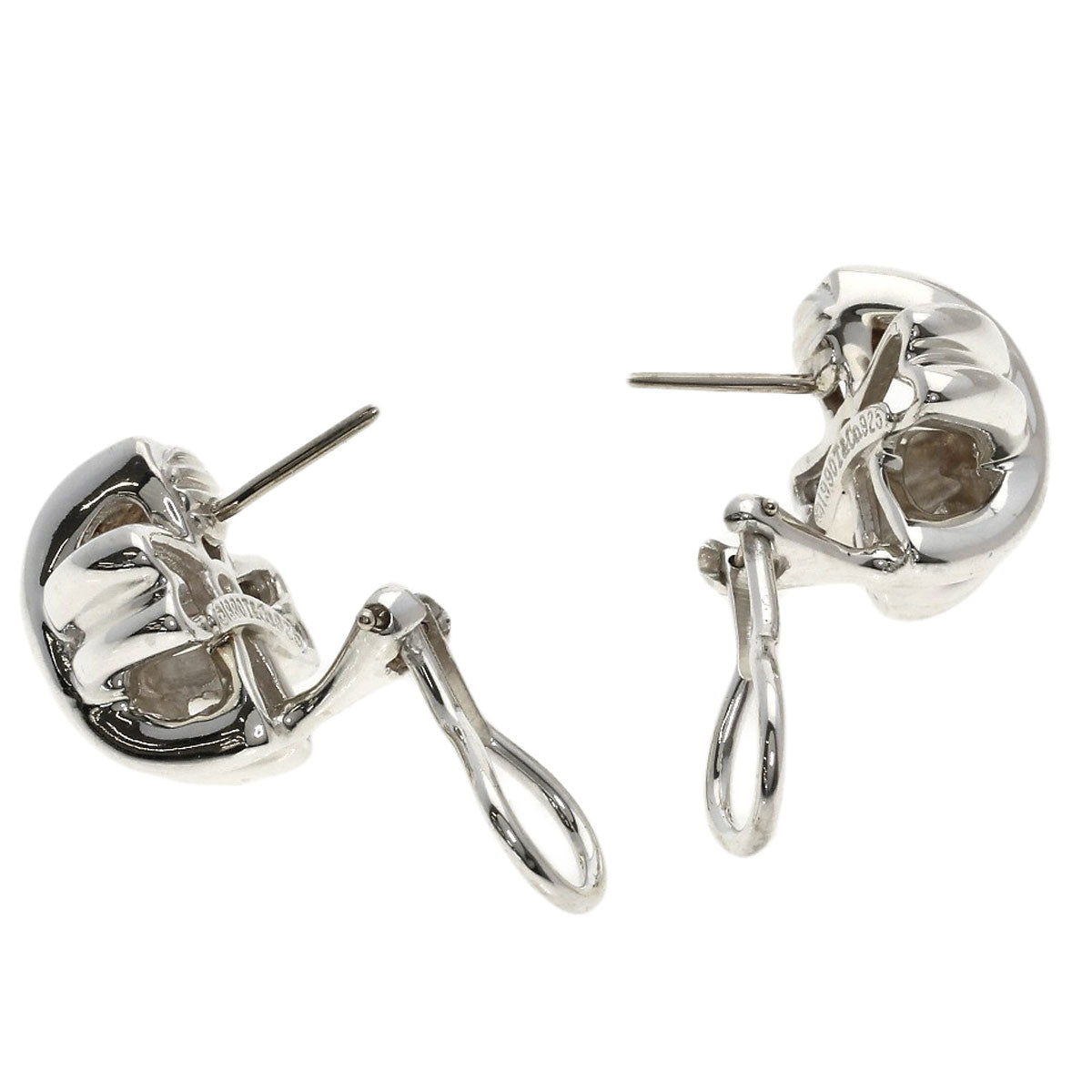 TIFFANY&Co. Signature earring Silver Ladies [Used]