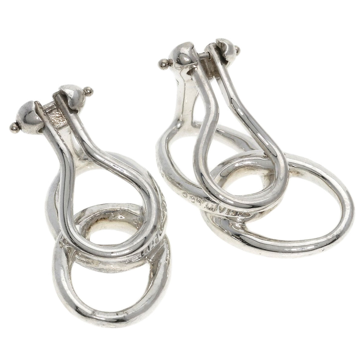 TIFFANY&Co. Double loop Earring Silver Ladies [Used]