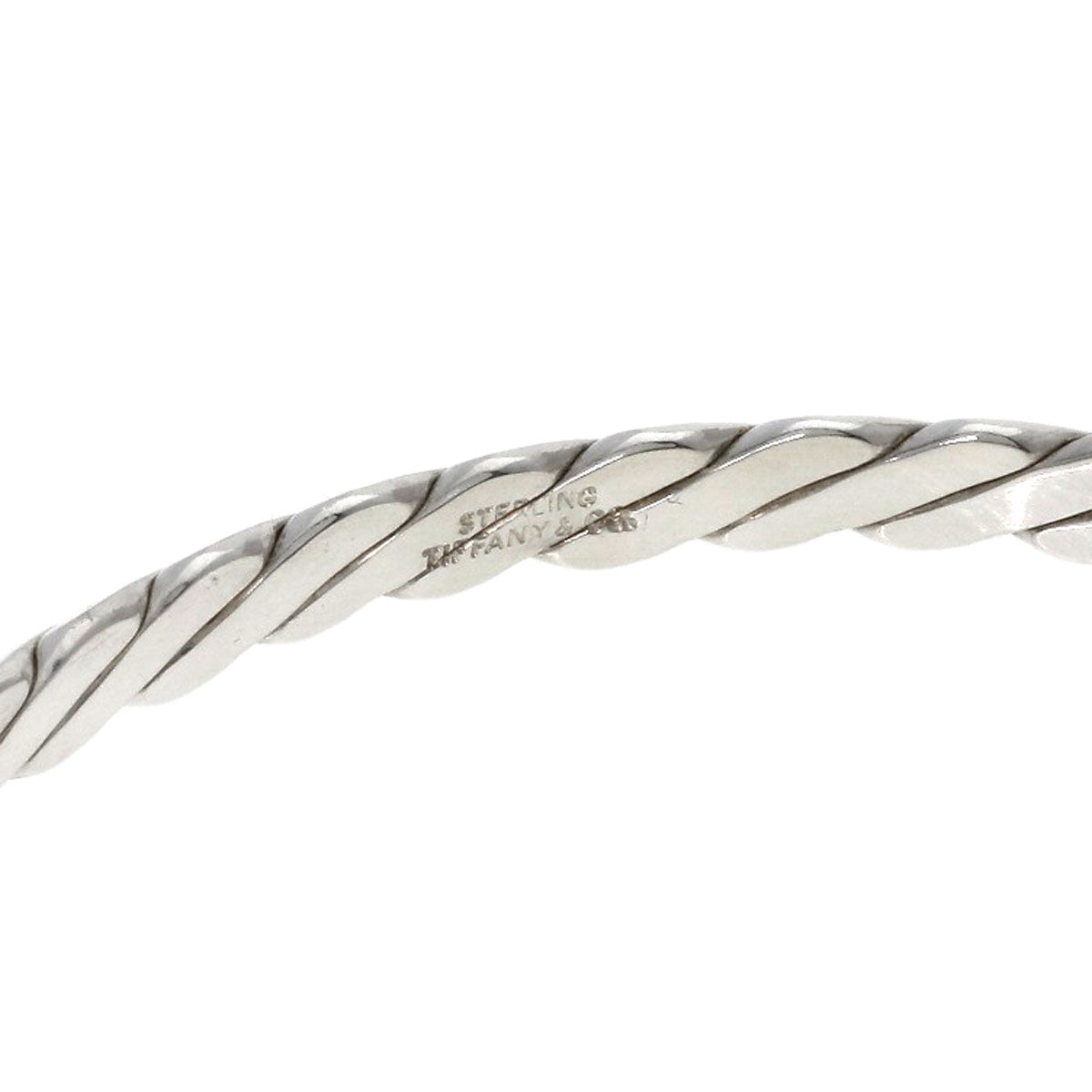 TIFFANY&Co. Twist bangle Bracelet Silver Ladies [Used]