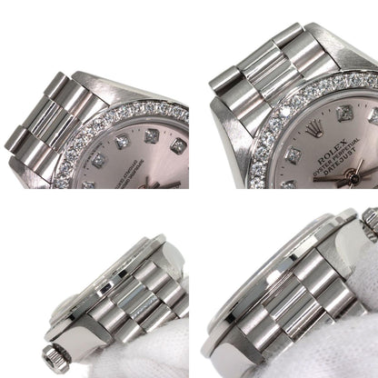 ROLEX DATEJUST 10P Diamond Watches 69136G Platinum/PT Ladies