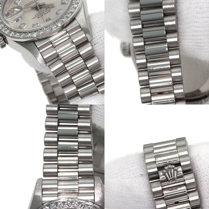 ROLEX DATEJUST 10P Diamond Watches 69136G Platinum/PT Ladies