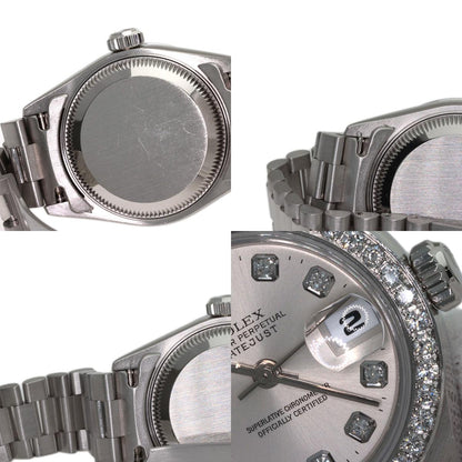 ROLEX DATEJUST 10P Diamond Watches 69136G Platinum/PT Ladies