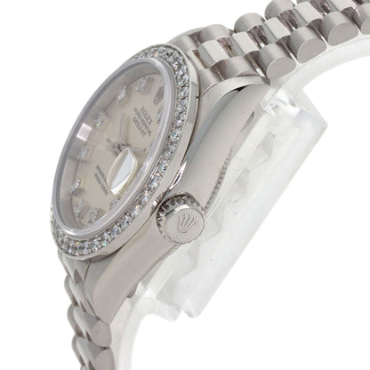 ROLEX DATEJUST 10P Diamond Watches 69136G Platinum/PT Ladies