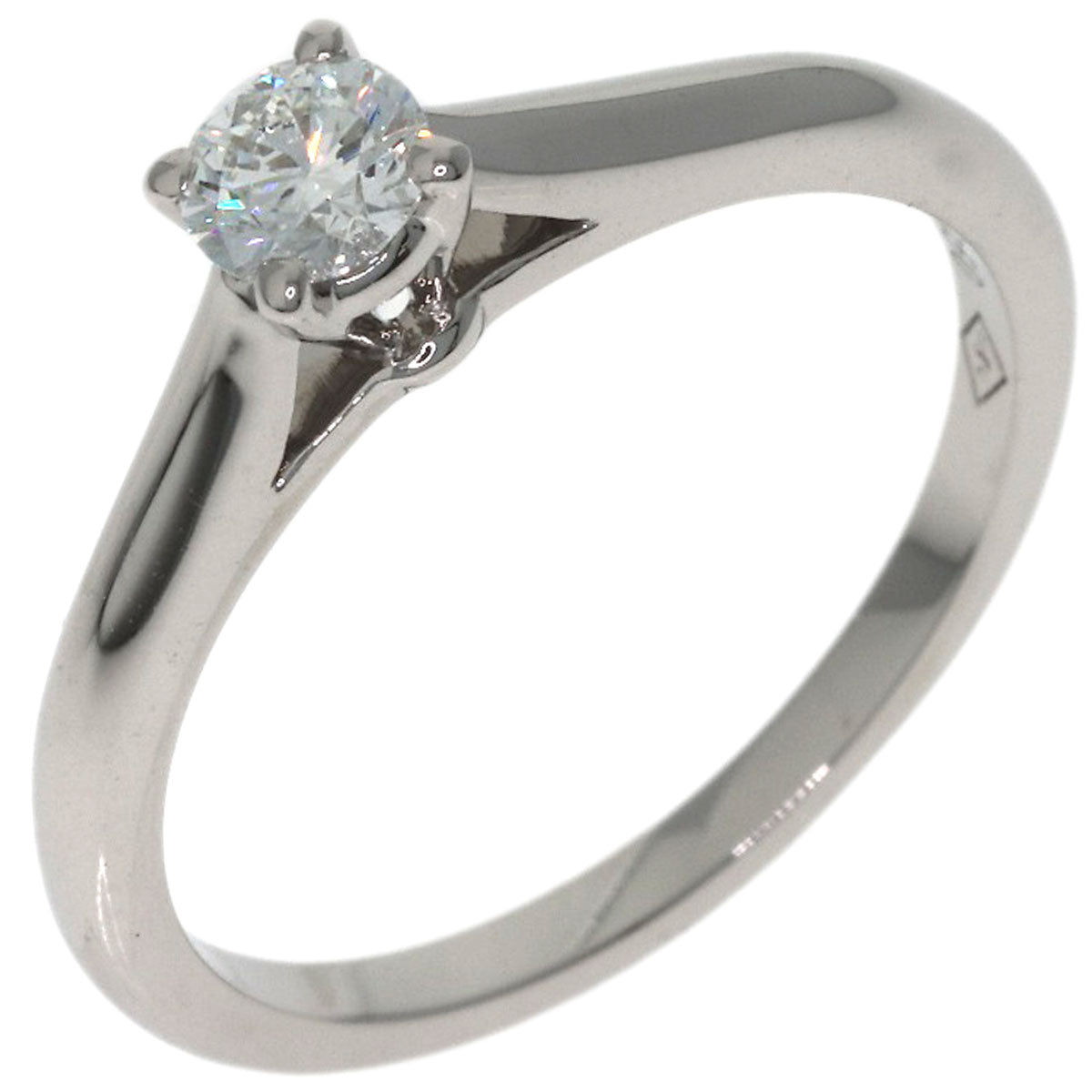 CARTIER Solitaire Diamond Ring Platinum PT950 Ladies [Used]
