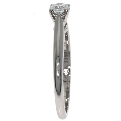 CARTIER Solitaire Diamond Ring Platinum PT950 Ladies [Used]