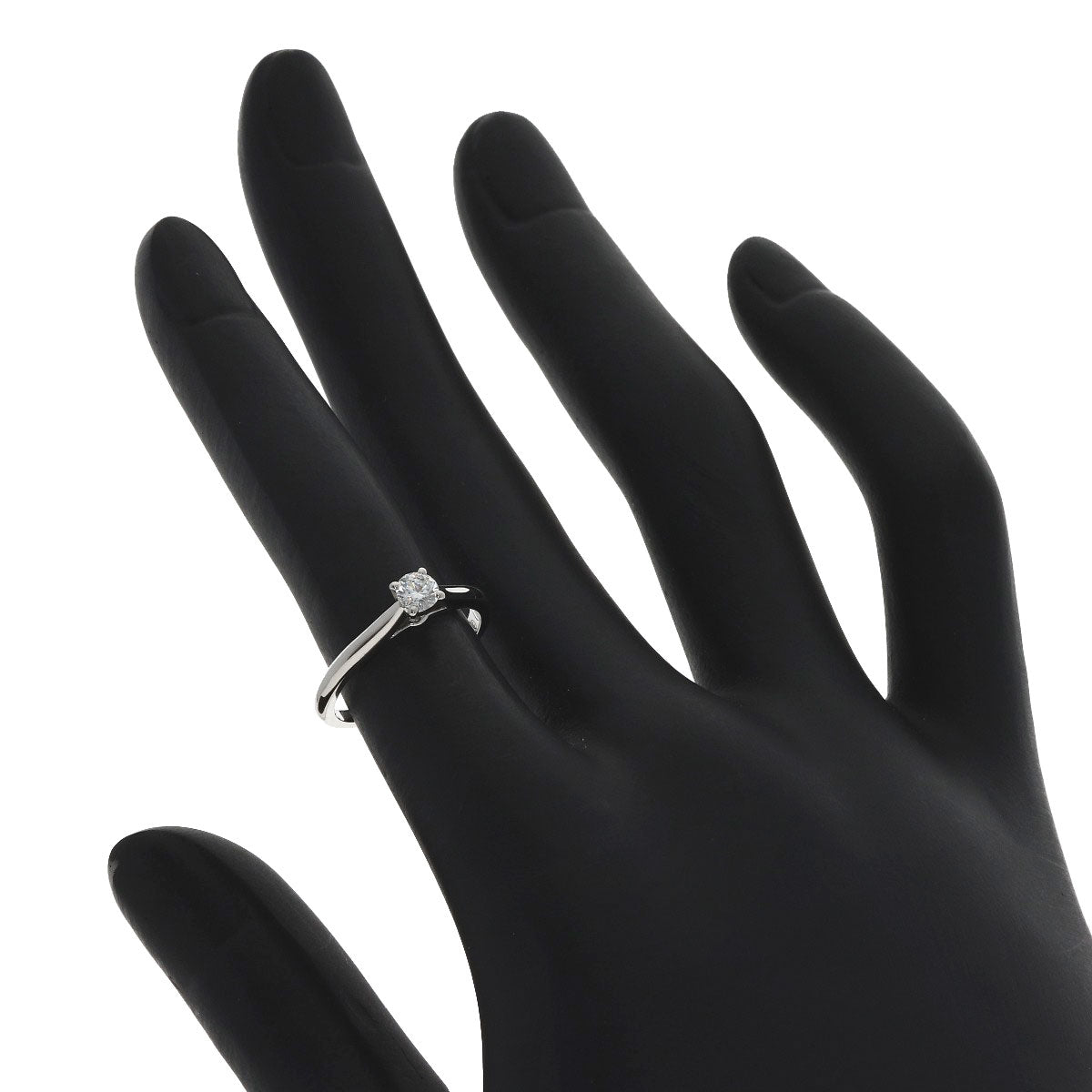CARTIER Solitaire Diamond Ring Platinum PT950 Ladies [Used]