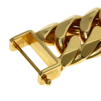 Curb chain Kihei W6 side Bracelet K18 Yellow Gold 184.2g　mens