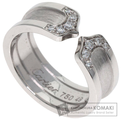 CARTIER C2 Diamond #49 Ring K18 White Gold Ladies [Used]