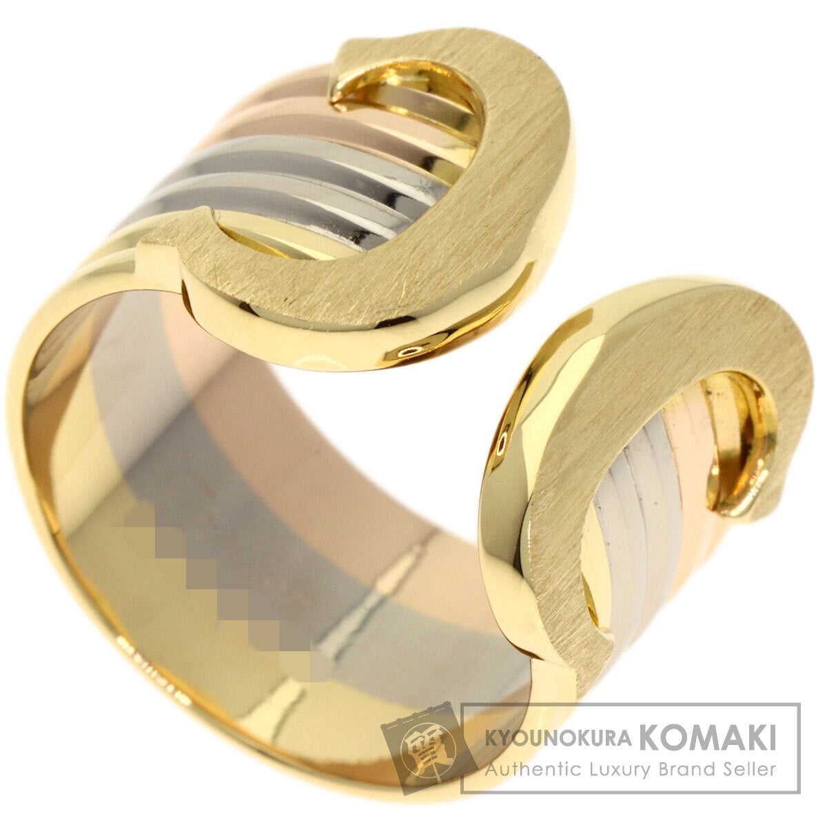 CARTIER 2C LM 3 Color #49 Ring K18 Yellow Gold K18 White GoldLadies [Used]