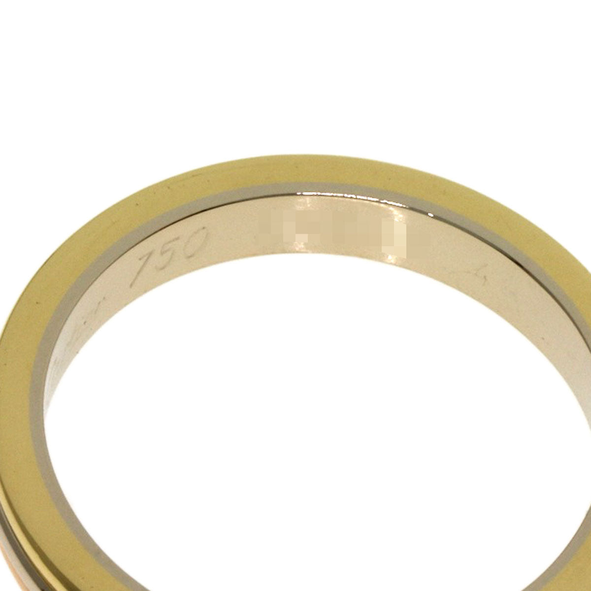 CARTIER Three colors # 48 Ring K18 Yellow Gold K18 White GoldLadies [Used]