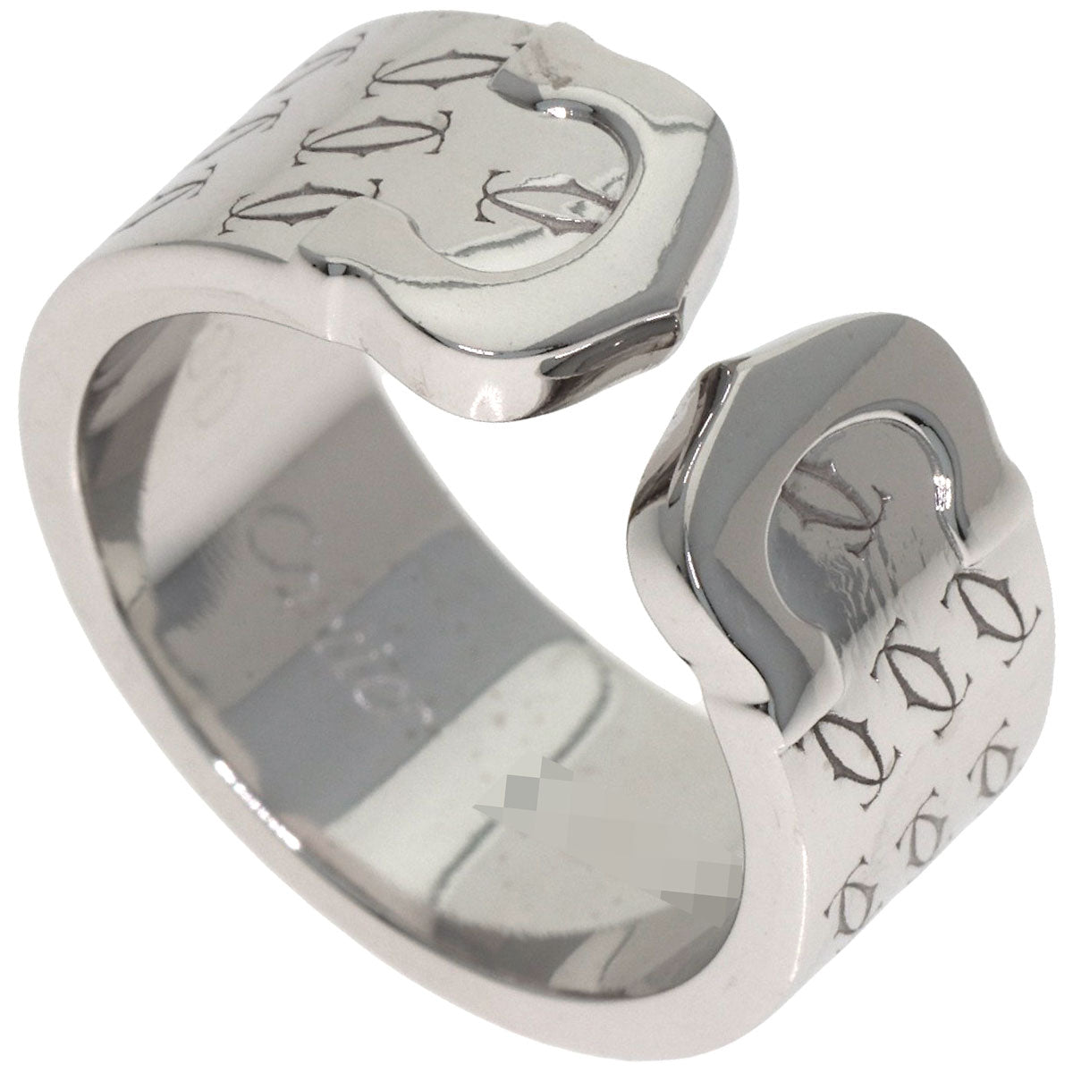 CARTIER 2C 2000 Christmas Limited #50 Ring K18 White Gold Ladies [Used]