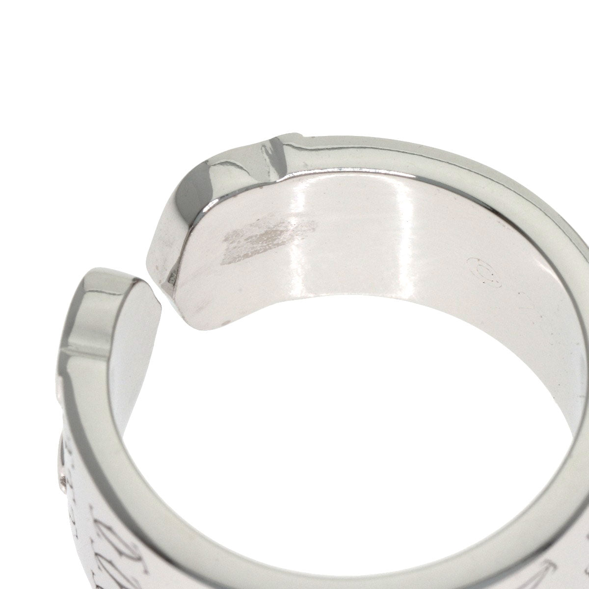 CARTIER 2C 2000 Christmas Limited #50 Ring K18 White Gold Ladies [Used]