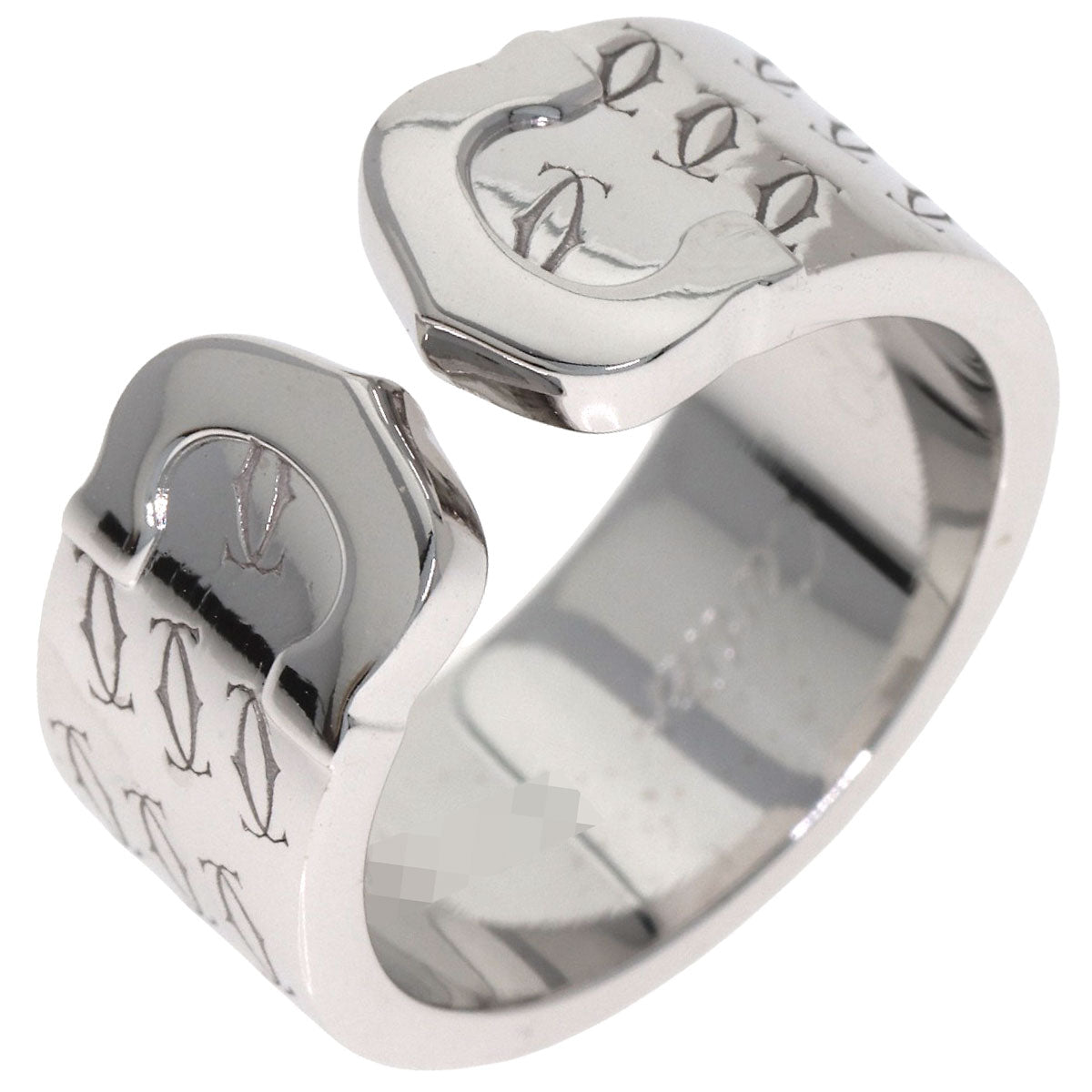CARTIER 2C 2000 Christmas Limited #50 Ring K18 White Gold Ladies [Used]
