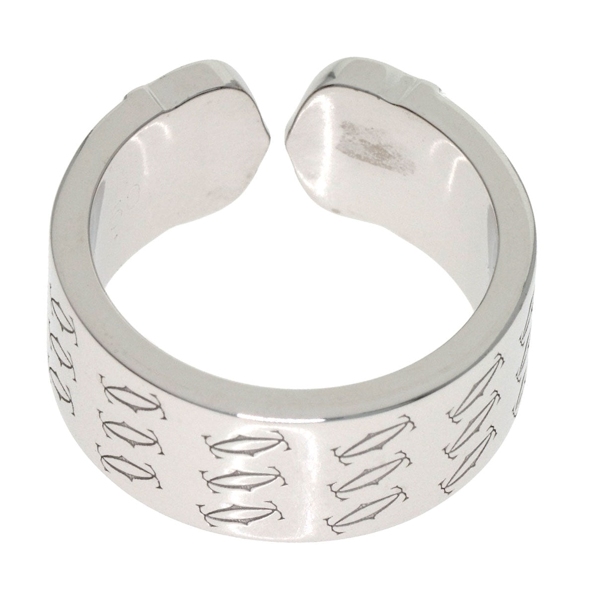 CARTIER 2C 2000 Christmas Limited #50 Ring K18 White Gold Ladies [Used]