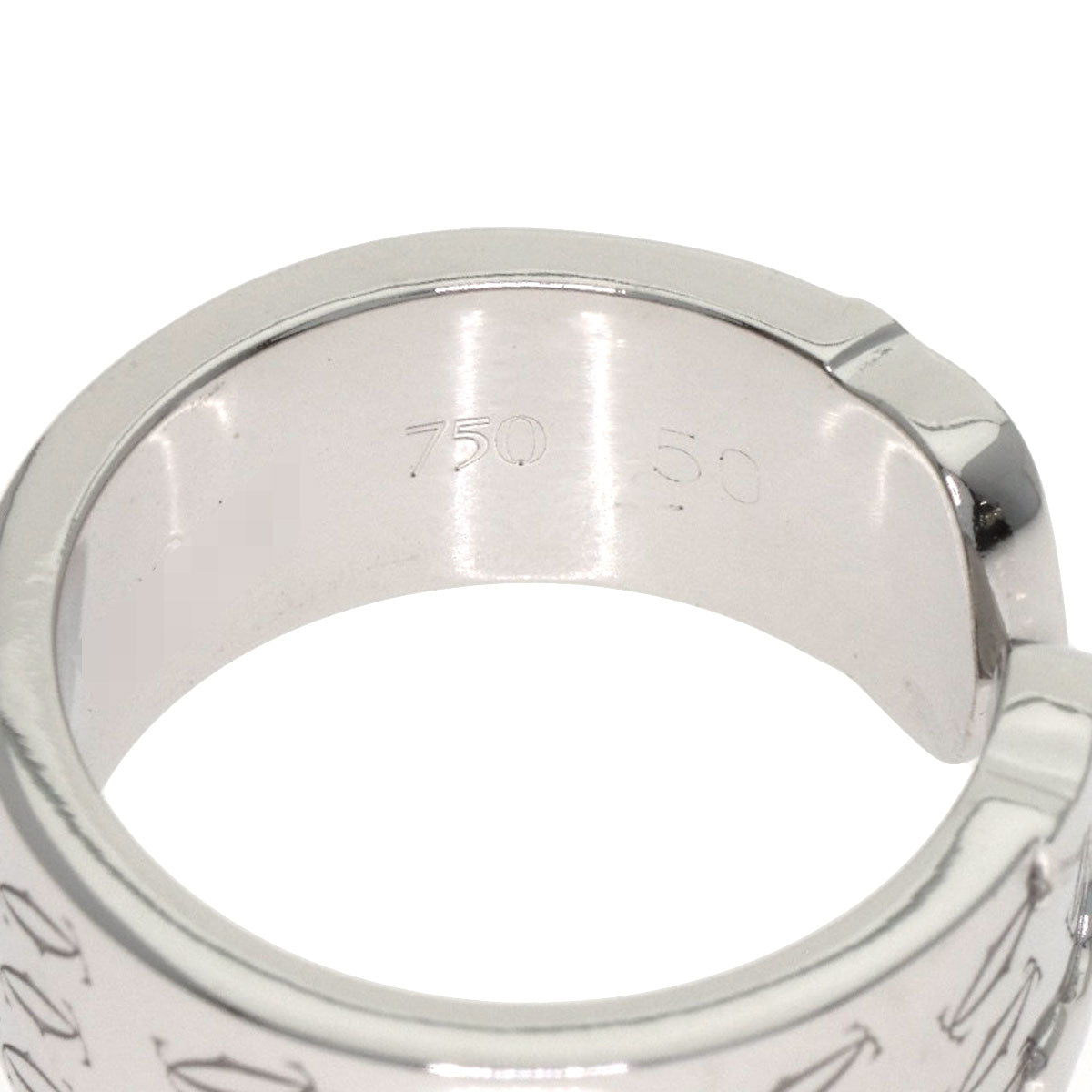 CARTIER 2C 2000 Christmas Limited #50 Ring K18 White Gold Ladies [Used]