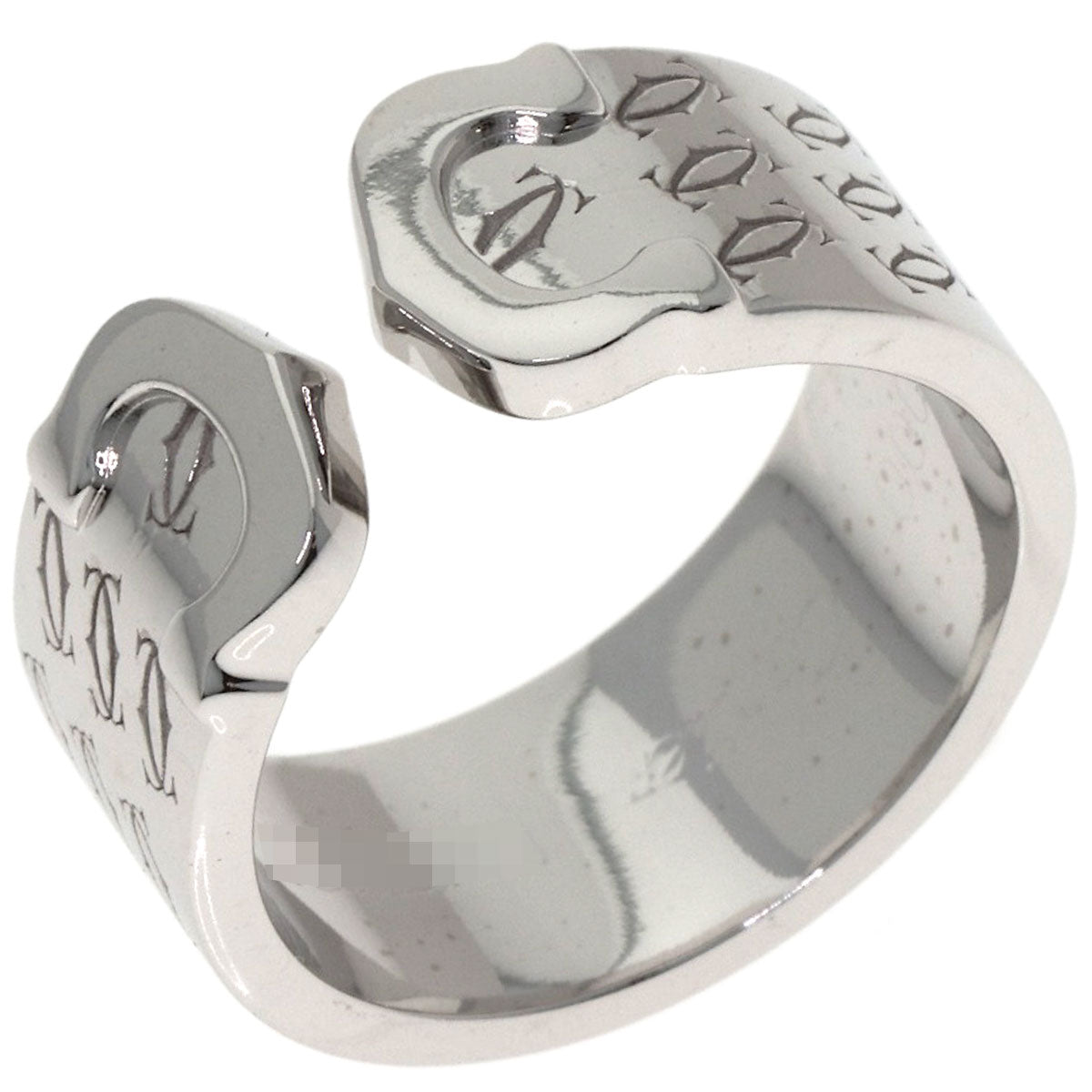 CARTIER C2 Ring, 2000 Christmas Limited Edition #50 Ring K18 White Gold Ladies [Used]