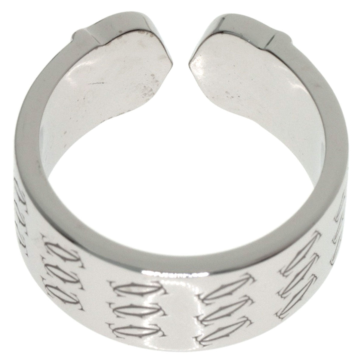 CARTIER C2 Ring, 2000 Christmas Limited Edition #50 Ring K18 White Gold Ladies [Used]