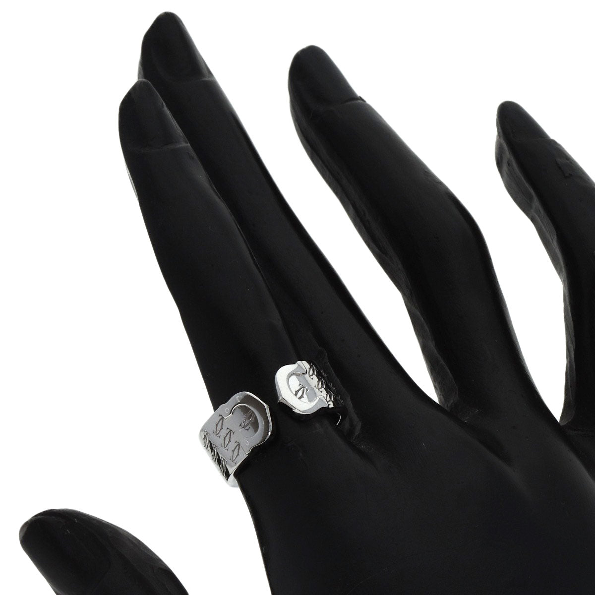 CARTIER C2 Ring, 2000 Christmas Limited Edition #50 Ring K18 White Gold Ladies [Used]