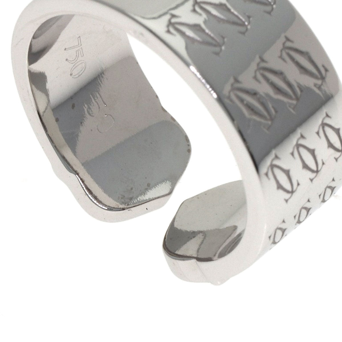 CARTIER C2 Ring, 2000 Christmas Limited Edition #50 Ring K18 White Gold Ladies [Used]