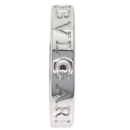 BVLGARI Double Logo Diamond Ring K18 White Gold Ladies [Used]