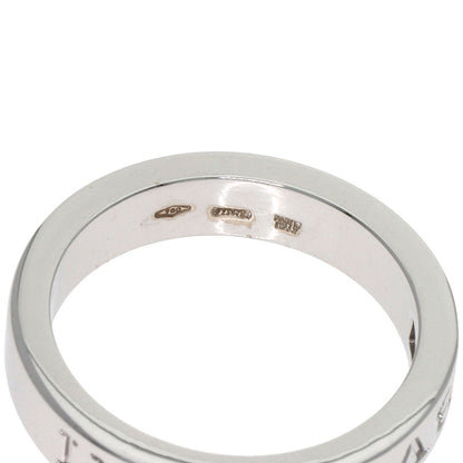 BVLGARI Double Logo Diamond Ring K18 White Gold Ladies [Used]