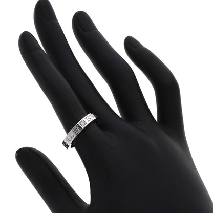 BVLGARI Double Logo Diamond Ring K18 White Gold Ladies [Used]
