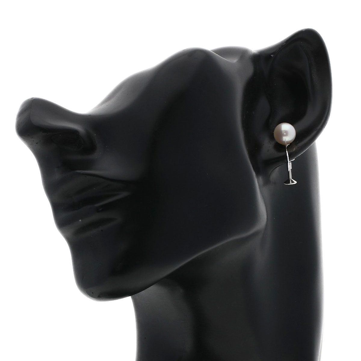 MIKIMOTO Pearl Pearl Earring K18 White Gold Ladies [Used]