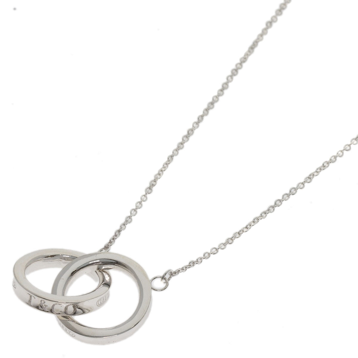 TIFFANY&Co. Interlocking Necklace Silver Ladies [Used]