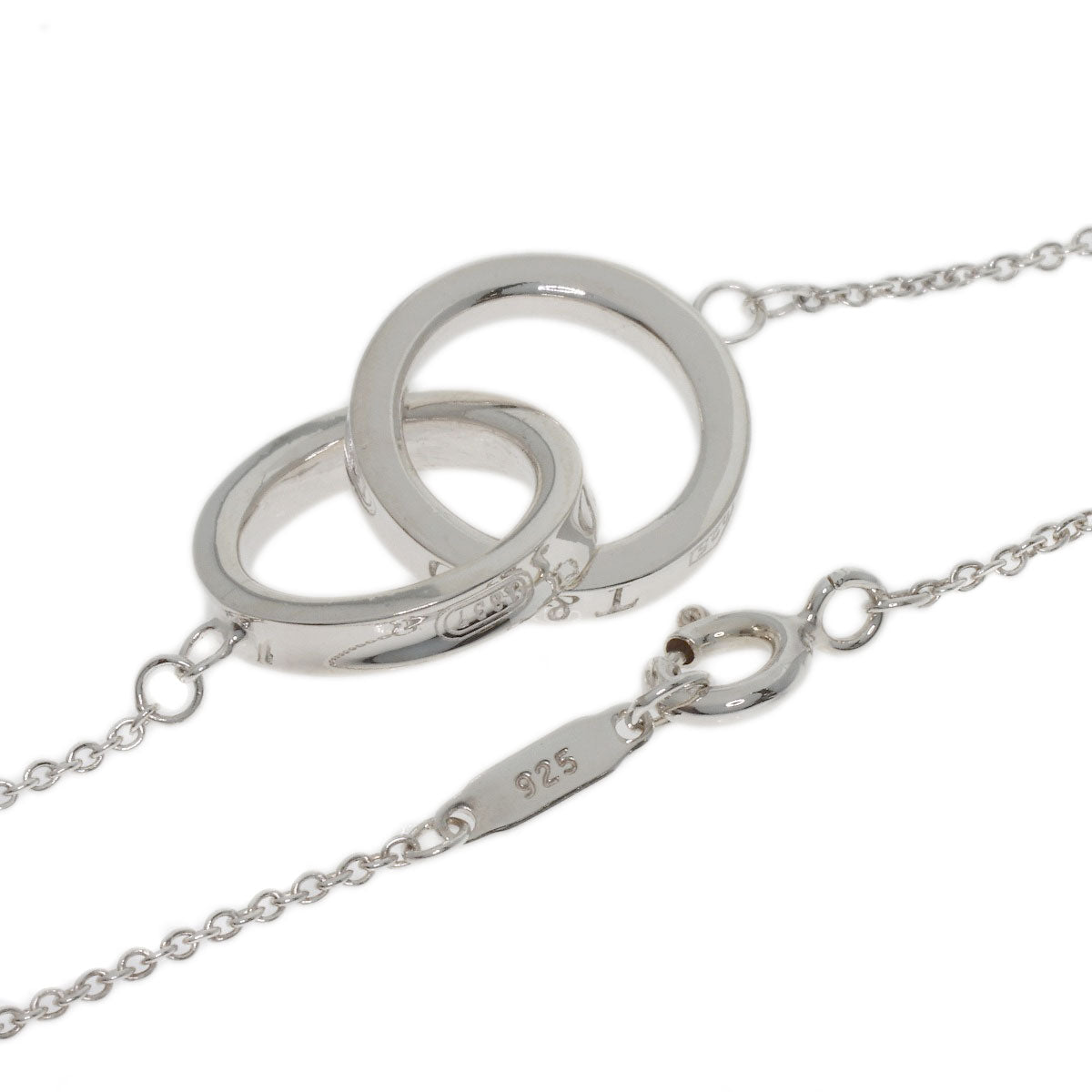 TIFFANY&Co. Interlocking Necklace Silver Ladies [Used]