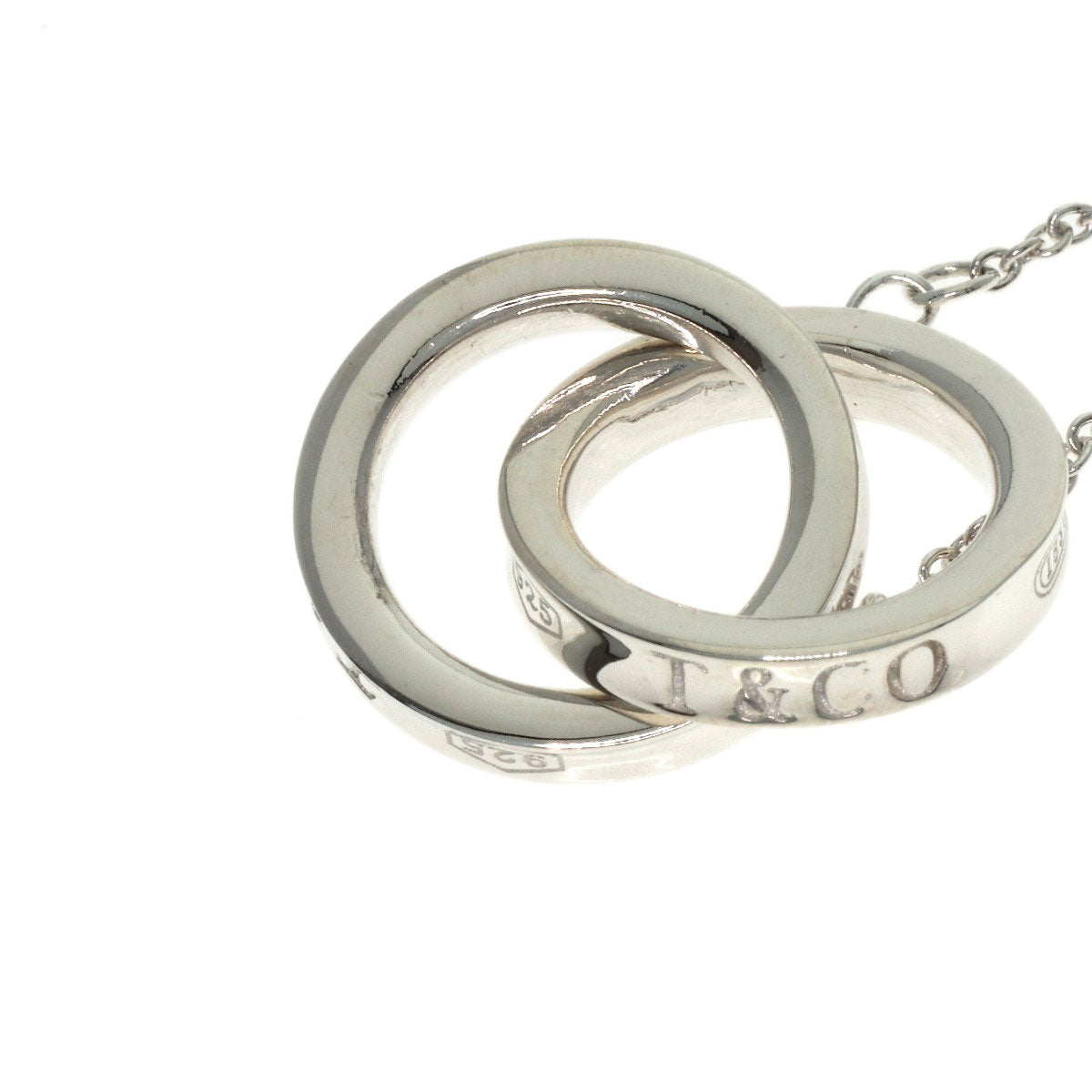 TIFFANY&Co. Interlocking Necklace Silver Ladies [Used]
