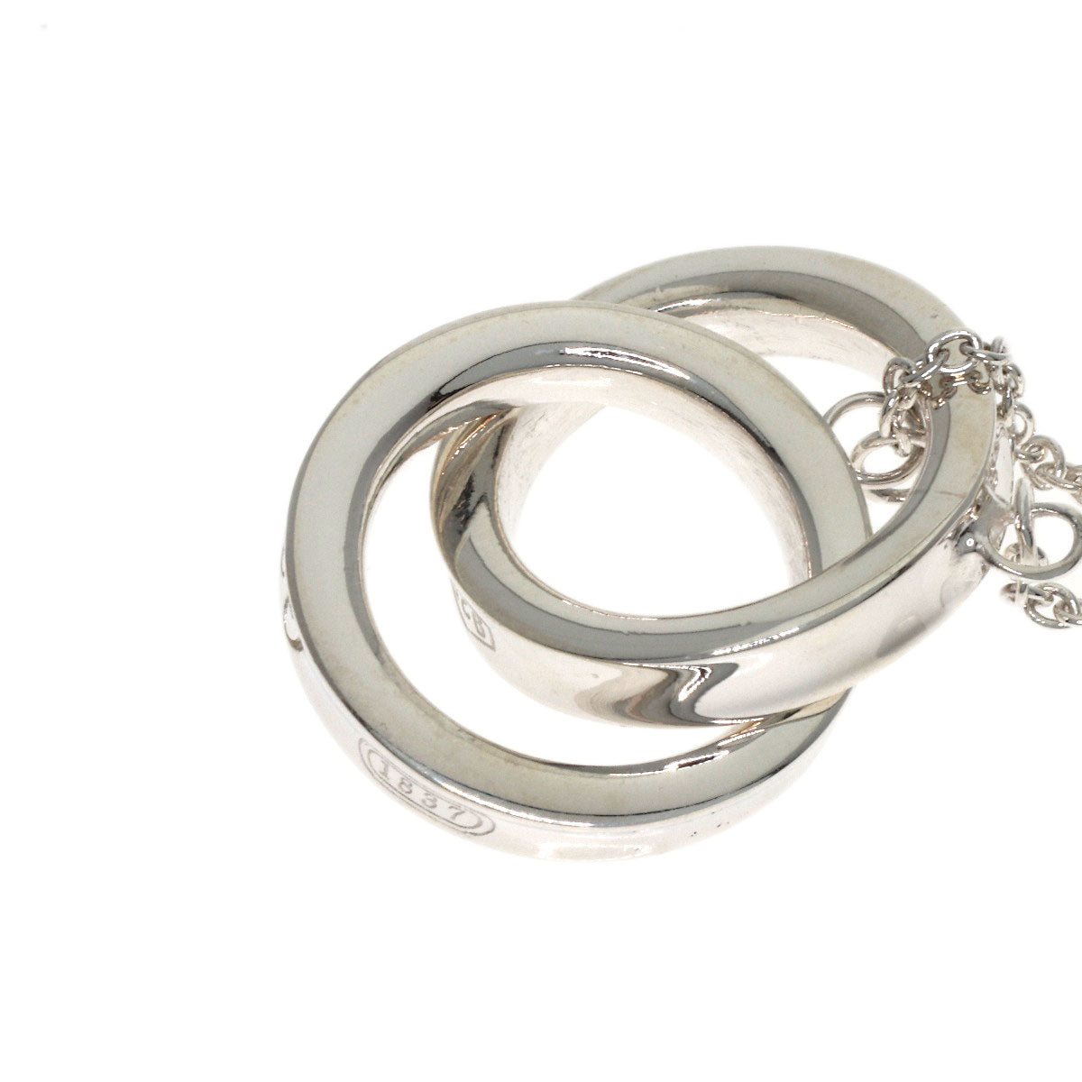 TIFFANY&Co. Interlocking Necklace Silver Ladies [Used]