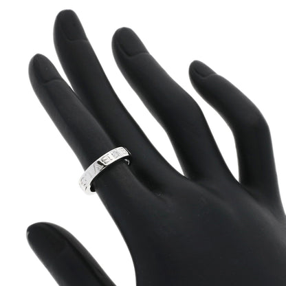 BVLGARI Double logo 1P Diamond Ring K18 White Gold Ladies [Used]