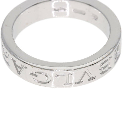 BVLGARI Double logo 1P Diamond Ring K18 White Gold Ladies [Used]