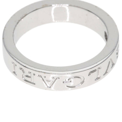 BVLGARI Double logo 1P Diamond Ring K18 White Gold Ladies [Used]