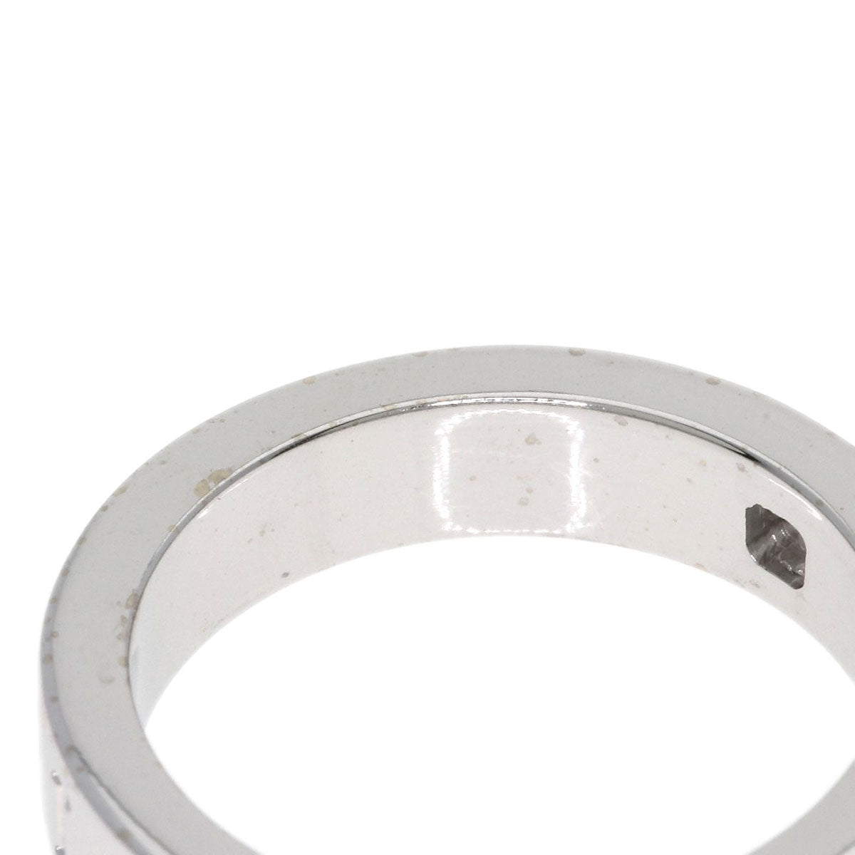 BVLGARI Double logo 1P Diamond Ring K18 White Gold Ladies [Used]