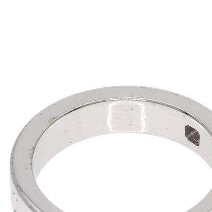 BVLGARI Double logo 1P Diamond Ring K18 White Gold Ladies [Used]