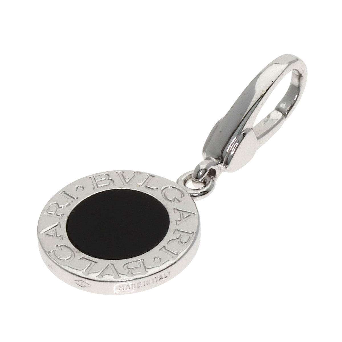 BVLGARI BVLGARI BVLGARI Onyx charm Pendant top K18 White Gold Ladies [Used]