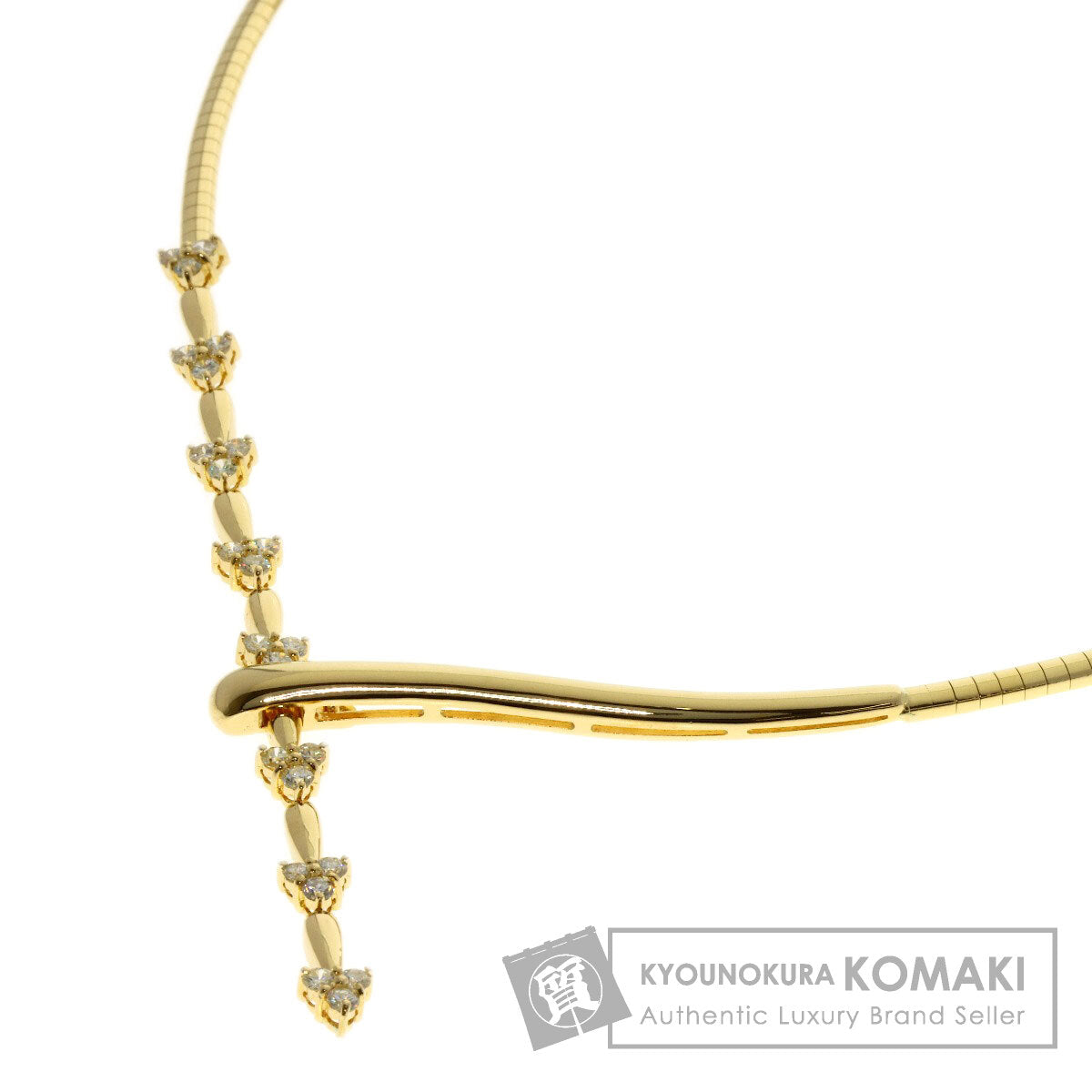 1.5ct Diamond Necklace K18 Yellow Gold 29.4g　Ladies