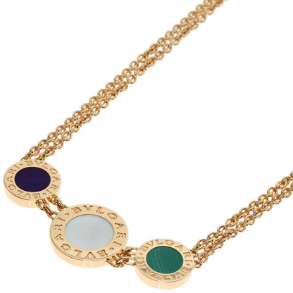 BVLGARI BVLGARI BVLGARI Malachite Sugilite Shell Necklace K18 Pink Gold Ladies [Used]