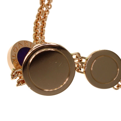 BVLGARI BVLGARI BVLGARI Malachite Sugilite Shell Necklace K18 Pink Gold Ladies [Used]