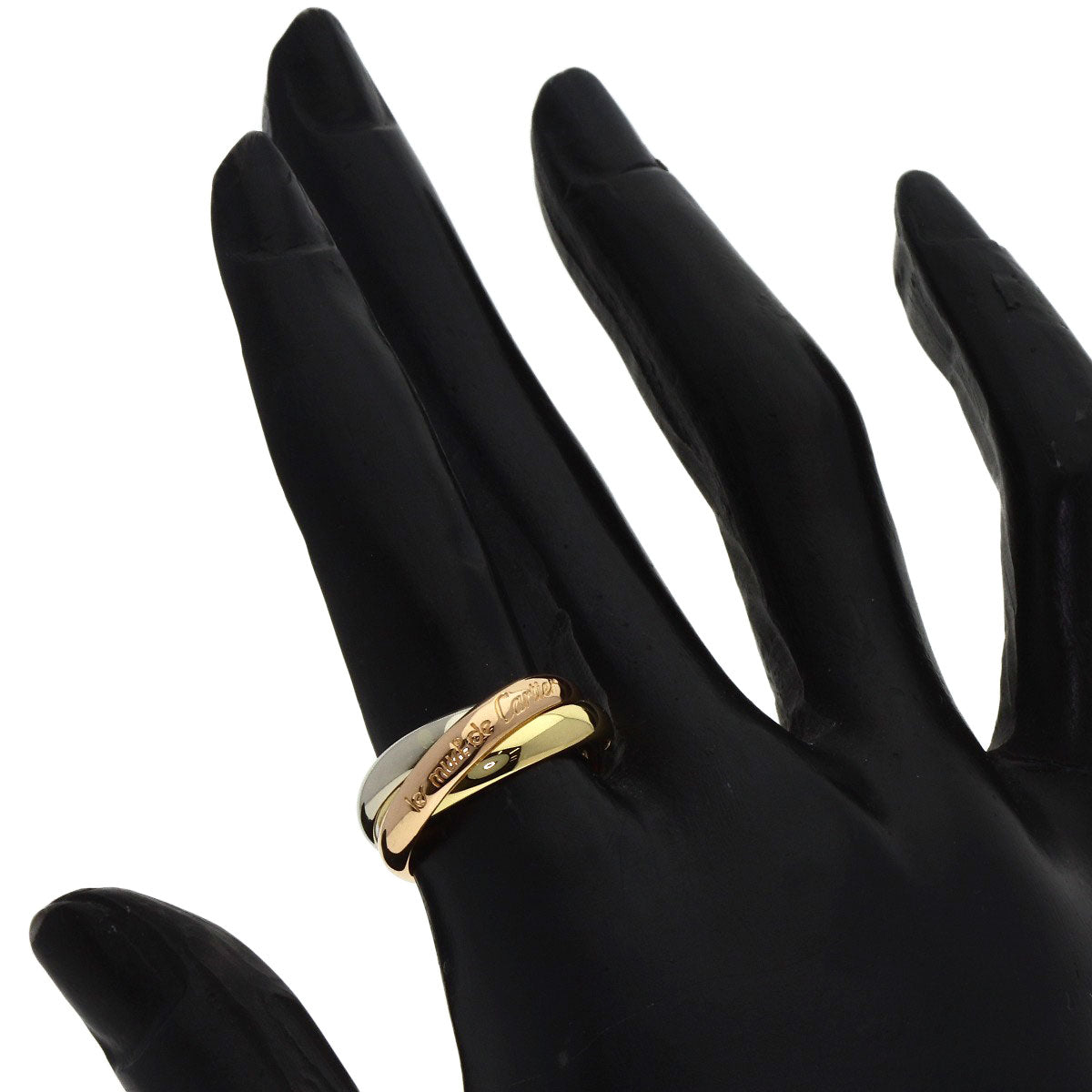CARTIER Trinity #51 Ring K18 Yellow Gold K18 White GoldLadies [Used]